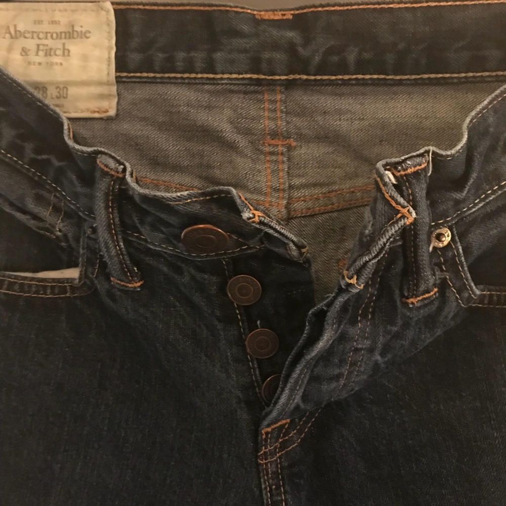 Men’s Abercrombie & Fitch Dark Denim Jeans